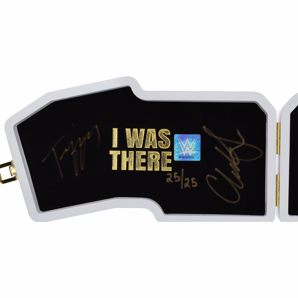 Tiffany Stratton & Charlotte Flair WWE Autographed WrestleMania 41 Dice Mini Title - Limited Edition of 25 3 Tiffany Stratton & Charlotte Flair WWE Autographed WrestleMania 41 Dice Mini Title - Limited Edition of 25