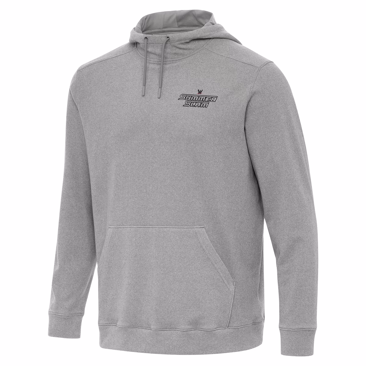 Men's Antigua Heather Gray SummerSlam Cloud Hoodie 3 Men's Antigua Heather Gray SummerSlam Cloud Hoodie
