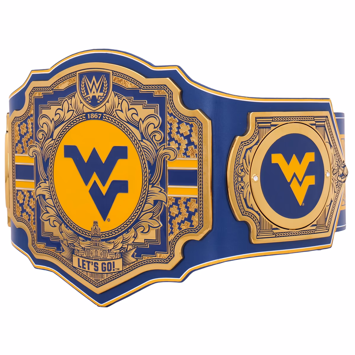 West Virginia Mountaineers WWE Legacy Title Belt 4 West Virginia Mountaineers WWE Legacy Title Belt