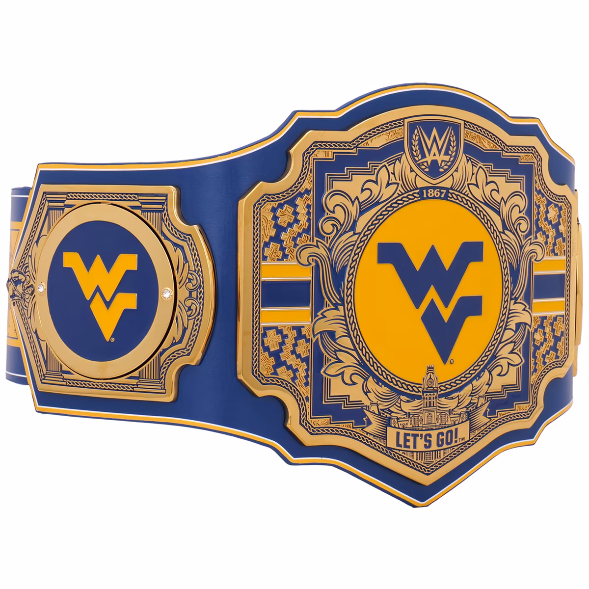 West Virginia Mountaineers WWE Legacy Title Belt 5 West Virginia Mountaineers WWE Legacy Title Belt