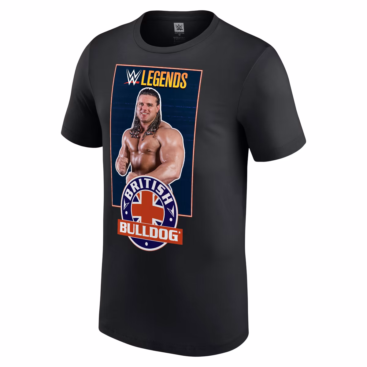 Men's Black British Bulldog WWE Legends T-Shirt 3 Men's Black British Bulldog WWE Legends T-Shirt