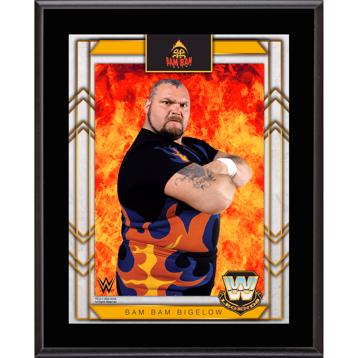 Bam Bam Bigelow 10.5" x 13" Sublimated Plaque