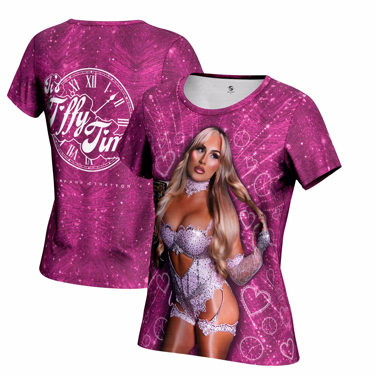 Women's ProSphere Pink Tiffany Stratton Champion T-Shirt 6 Women's ProSphere Pink Tiffany Stratton Champion T-Shirt