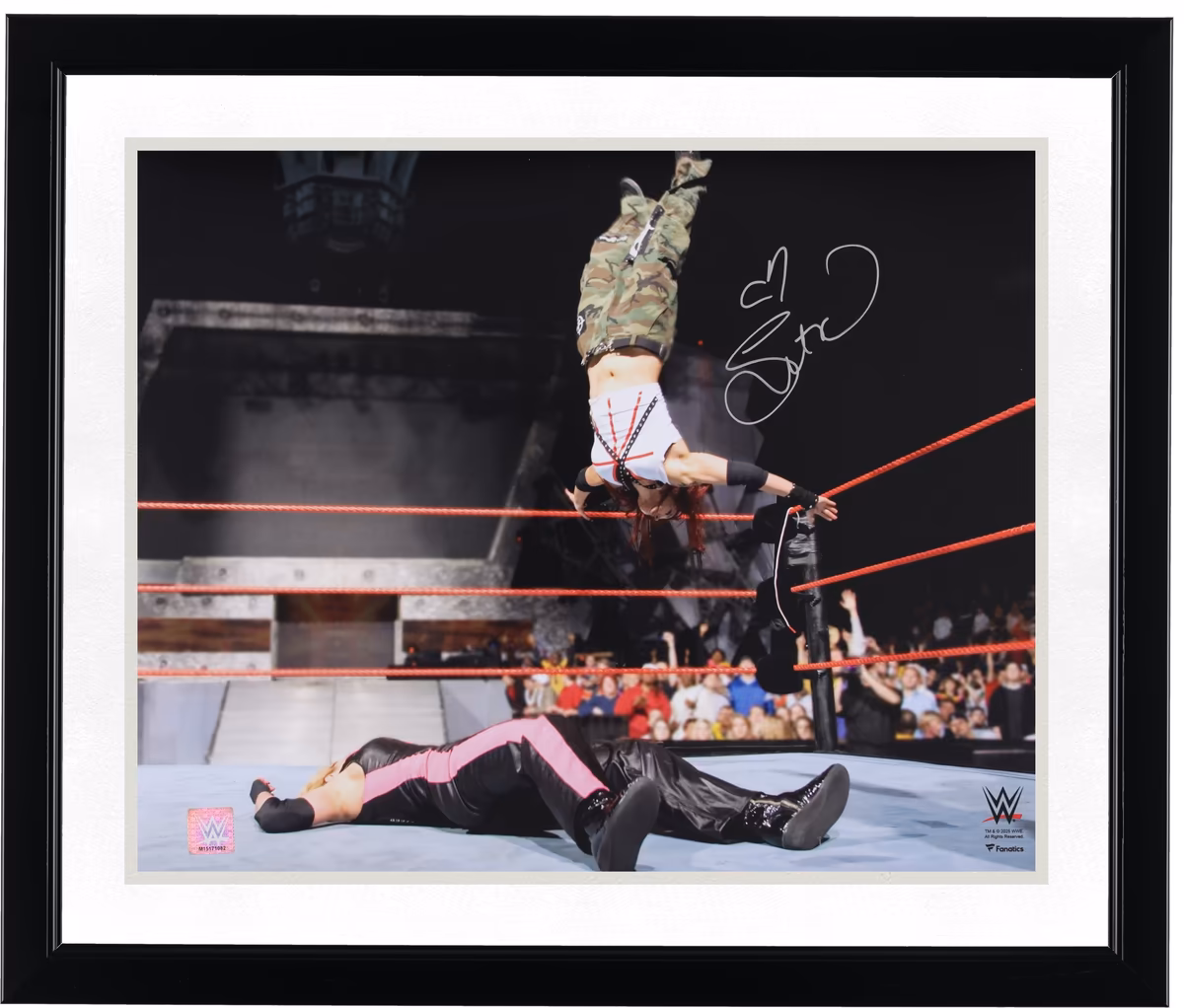 Lita WWE Autographed 16" x 20" Moonsault vs. Trish Stratus Photograph 3 Lita WWE Autographed 16" x 20" Moonsault vs. Trish Stratus Photograph