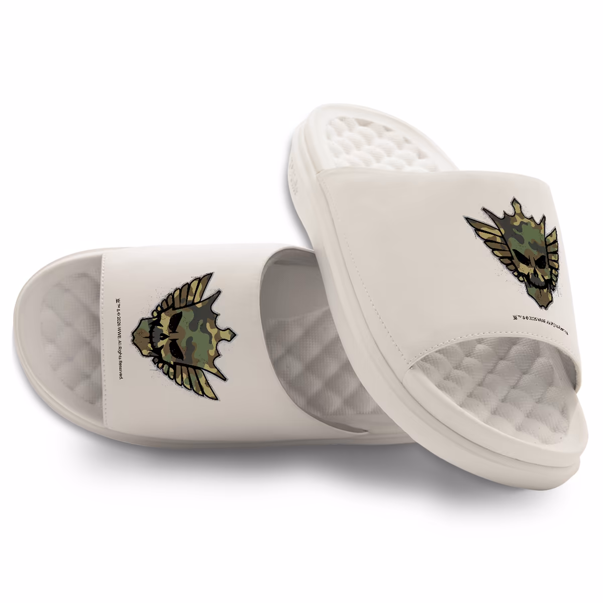 Unisex ISlide Cody Rhodes Cream WWE Camo Skull Motive Slide Sandals 3 Unisex ISlide Cody Rhodes Cream WWE Camo Skull Motive Slide Sandals