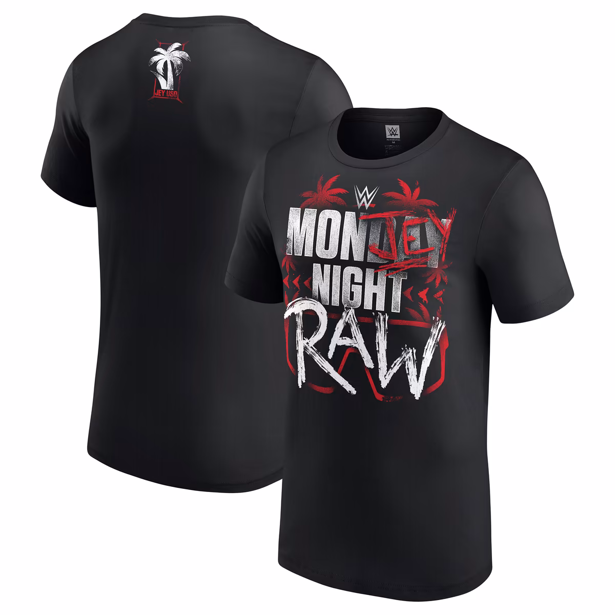 Men's Black Jey Uso Mon-Jey Night RAW T-Shirt 1 Men's Black Jey Uso Mon-Jey Night RAW T-Shirt