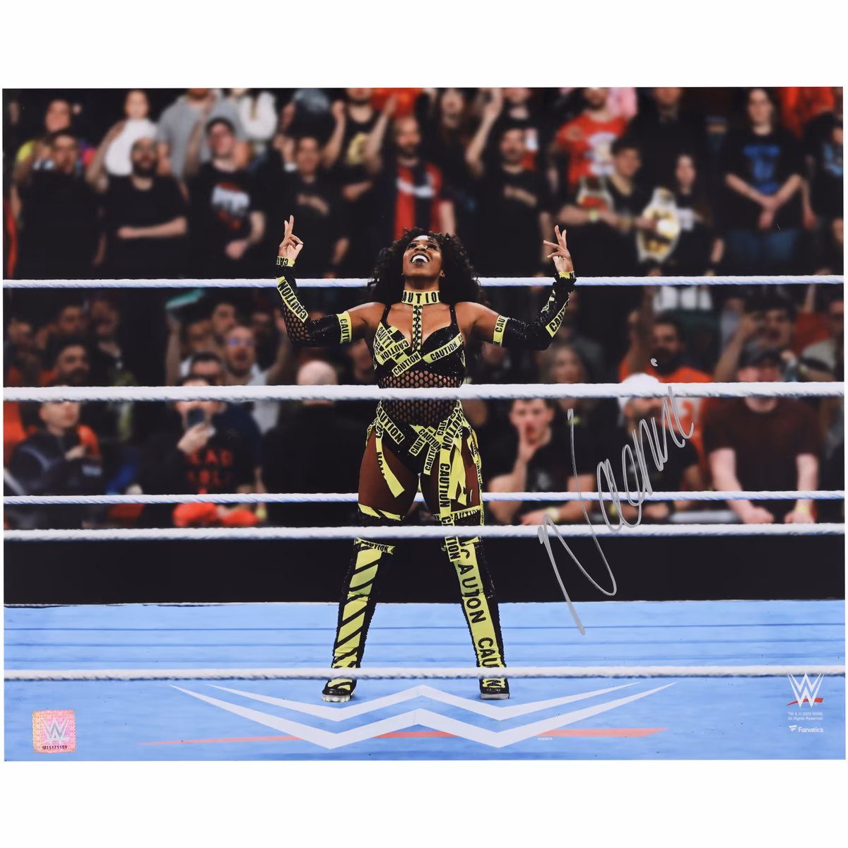 Naomi WWE Autographed 16" x 20" In-Ring with Caution Gear Photograph 3 Naomi WWE Autographed 16" x 20" In-Ring with Caution Gear Photograph