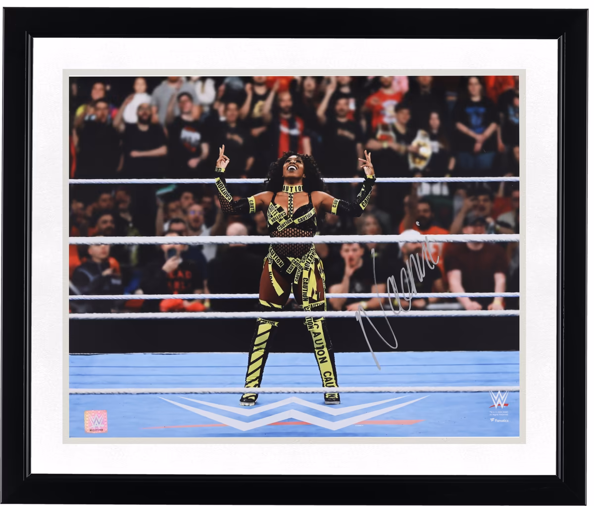 Naomi WWE Autographed 16" x 20" In-Ring with Caution Gear Photograph 3 Naomi WWE Autographed 16" x 20" In-Ring with Caution Gear Photograph