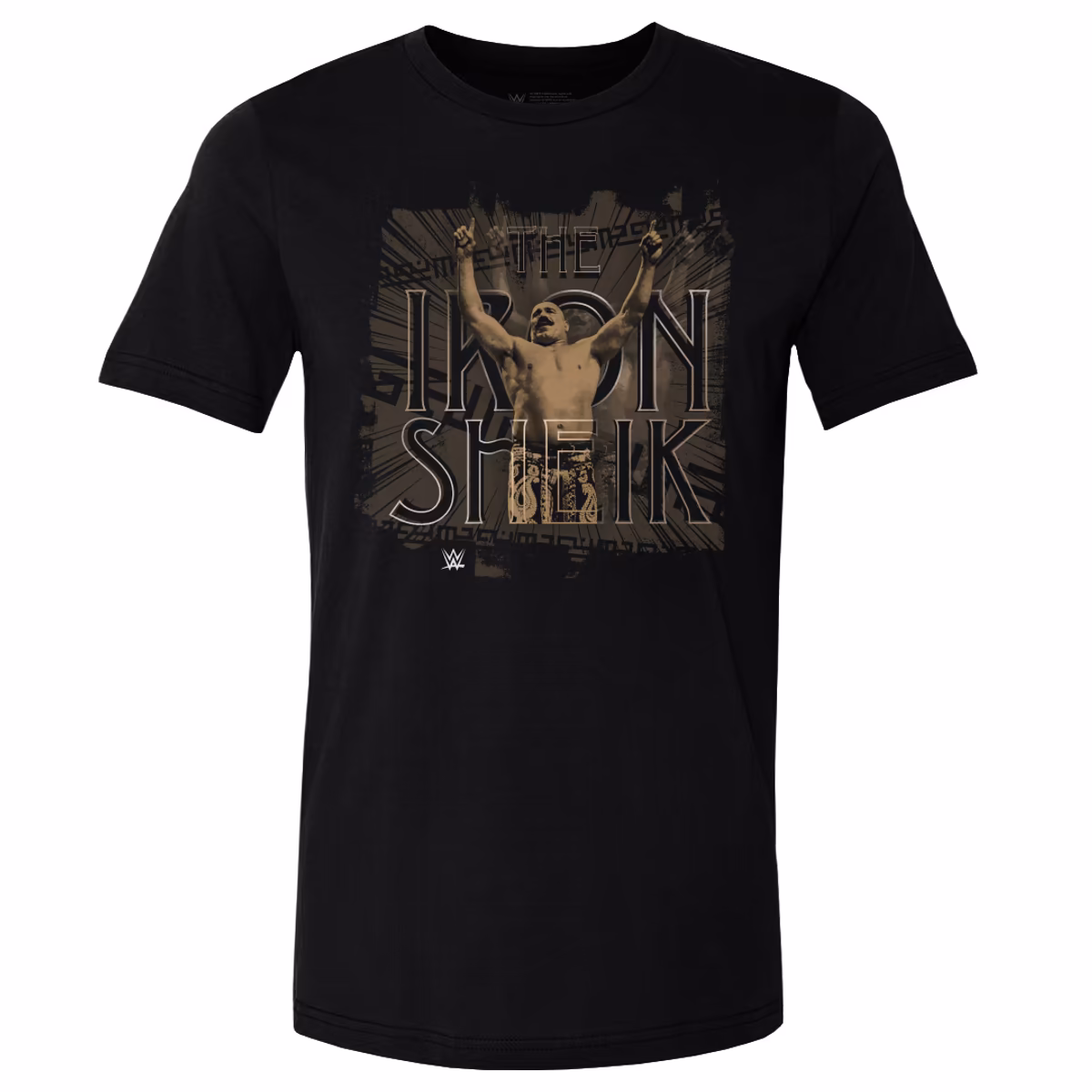 Men's 500 Level Black The Iron Sheik Grunge T-Shirt