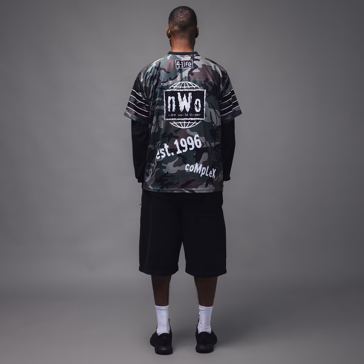 Men's WWE x Complex Camo nWo Football Jersey 3 Men's WWE x Complex Camo nWo Football Jersey