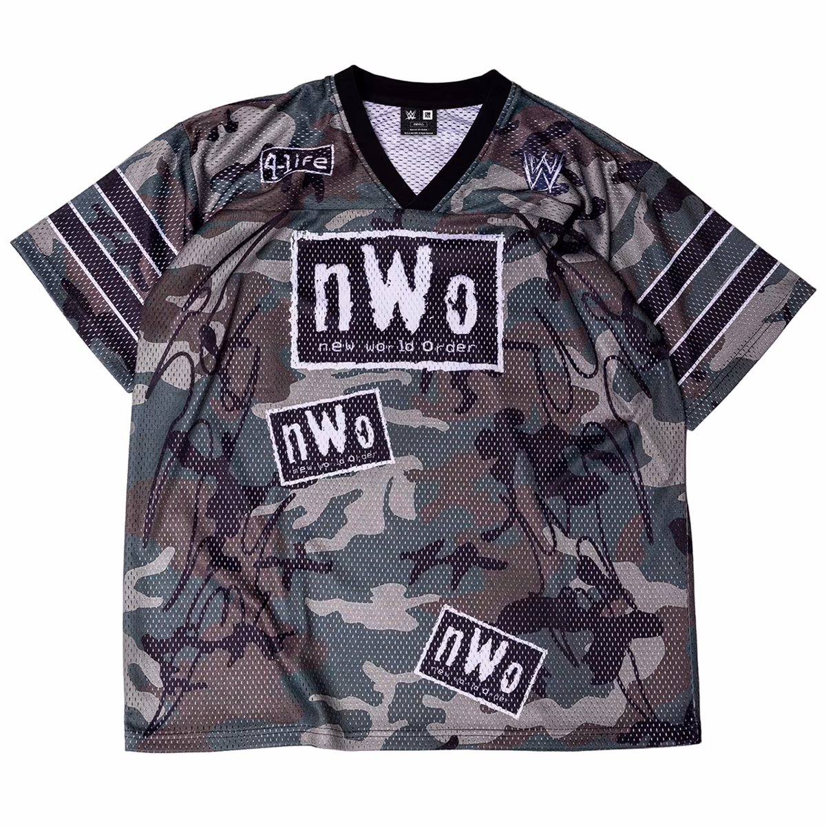 Men's WWE x Complex Camo nWo Football Jersey 4 Men's WWE x Complex Camo nWo Football Jersey