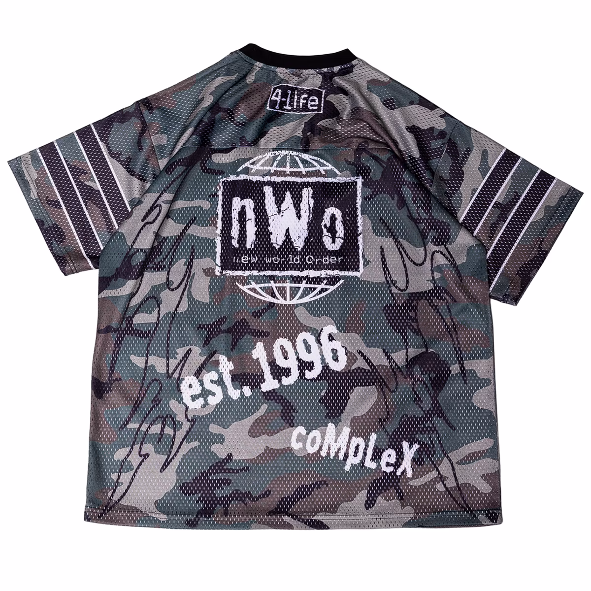 Men's WWE x Complex Camo nWo Football Jersey 5 Men's WWE x Complex Camo nWo Football Jersey