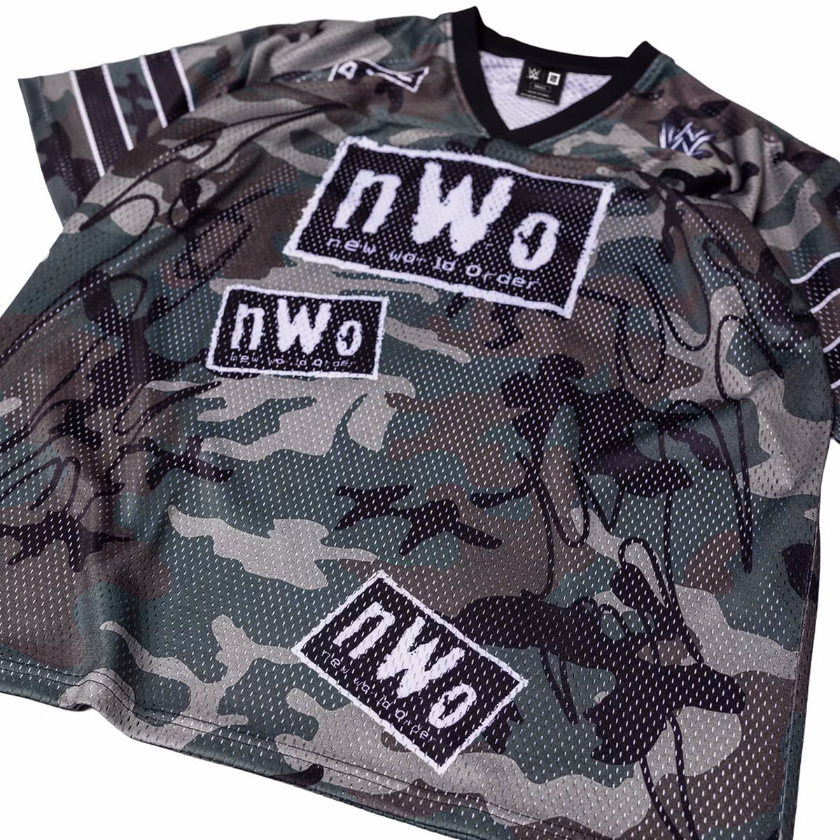 Men's WWE x Complex Camo nWo Football Jersey 6 Men's WWE x Complex Camo nWo Football Jersey