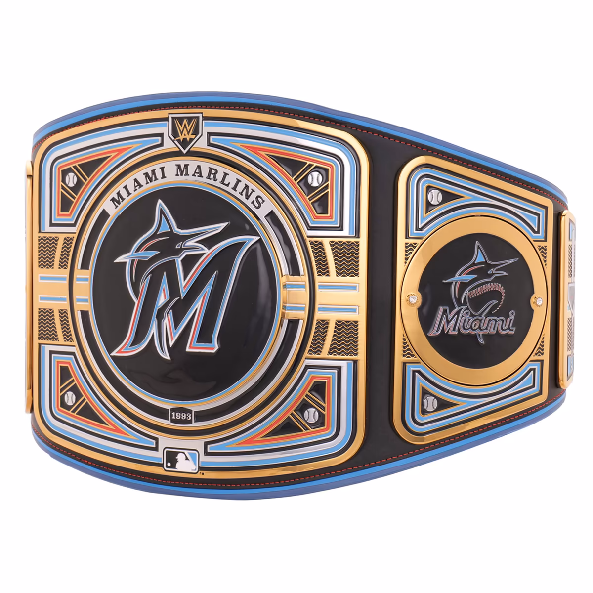 Miami Marlins WWE Legacy Title Belt 3 Miami Marlins WWE Legacy Title Belt