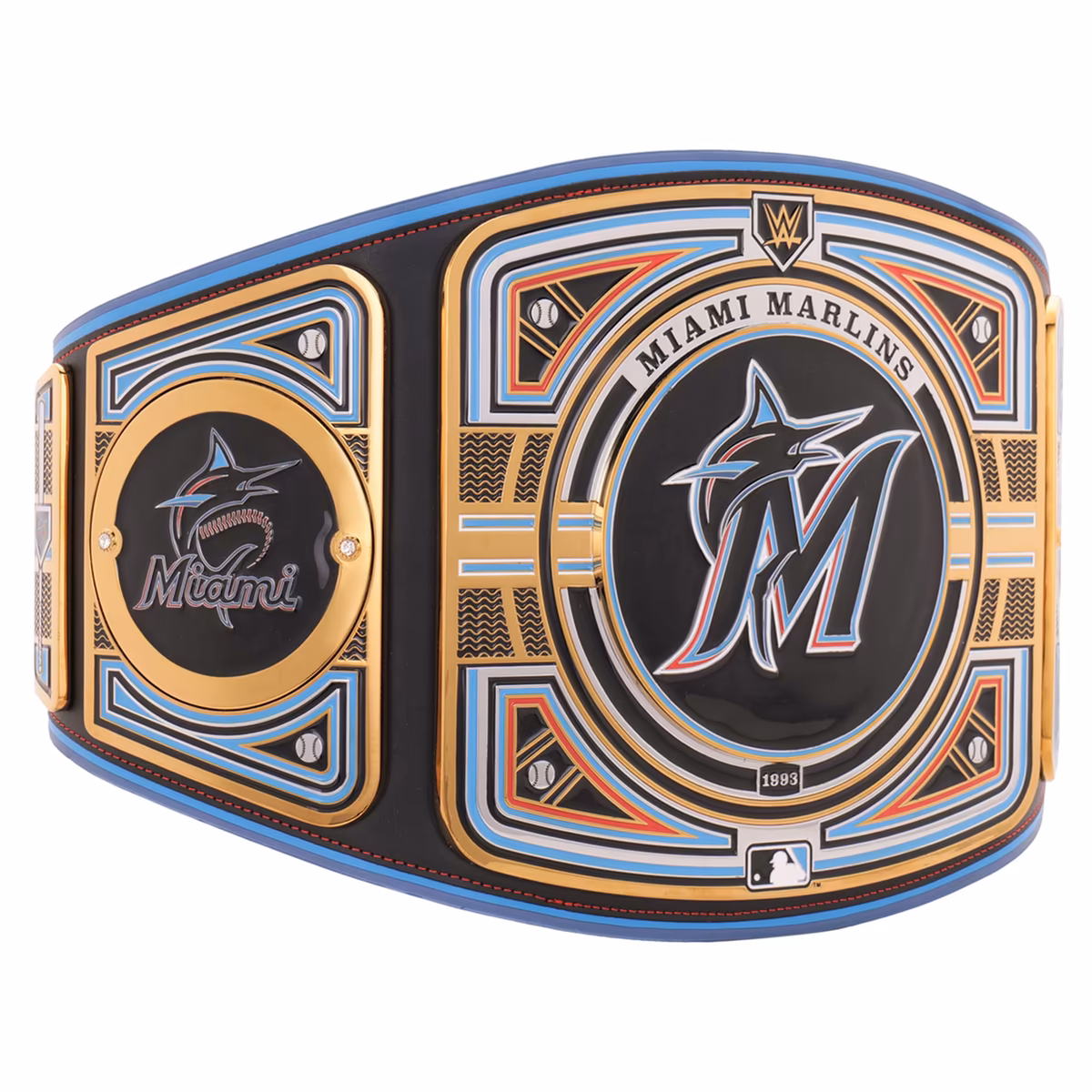Miami Marlins WWE Legacy Title Belt 4 Miami Marlins WWE Legacy Title Belt