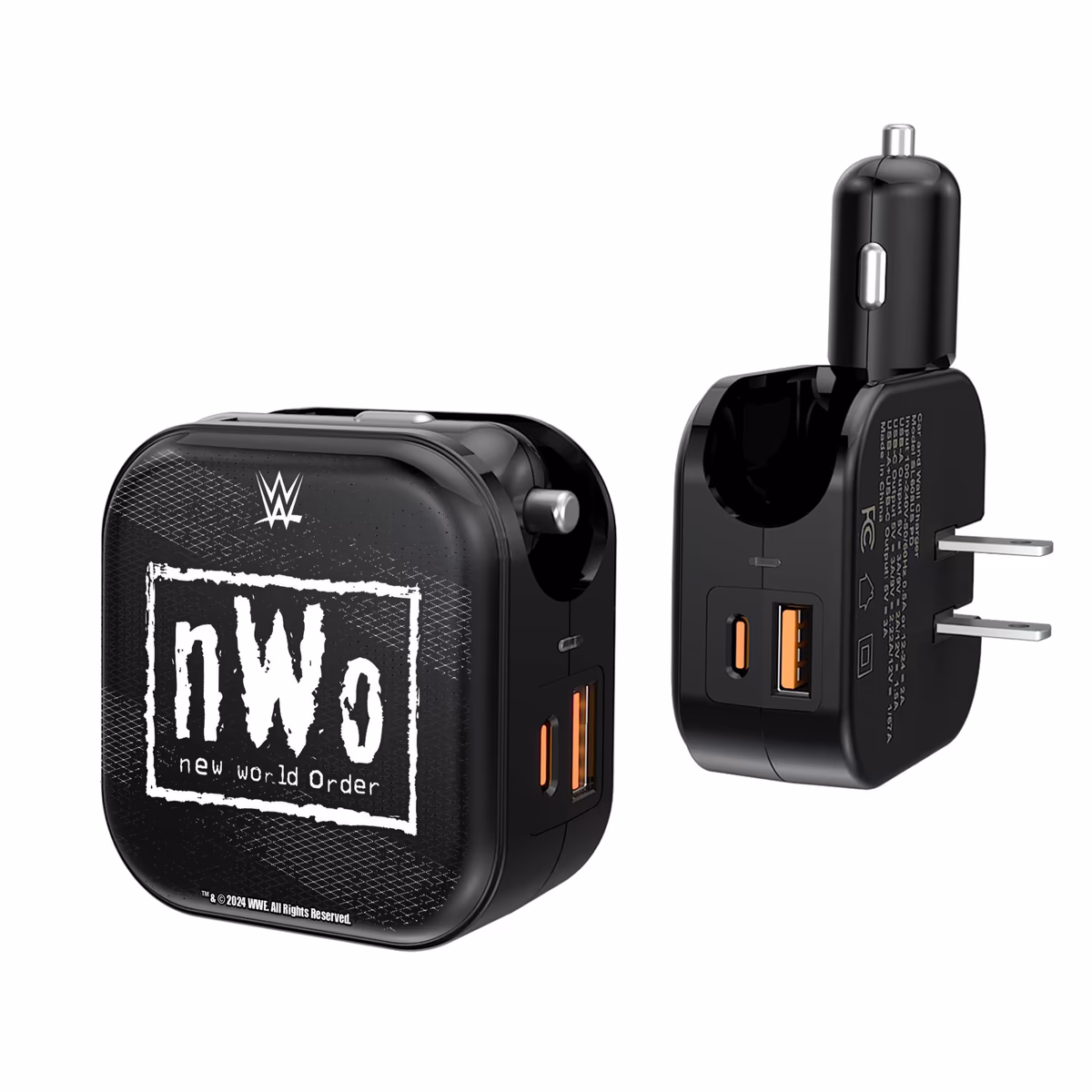 Keyscaper Black nWo 2-In-1 USB A/C Charger