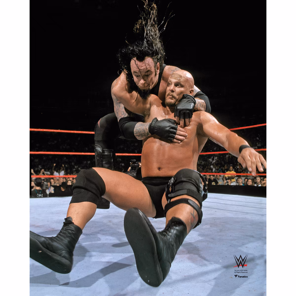 "Stone Cold" Steve Austin WWE Unsigned Stunner on Undertaker Photograph