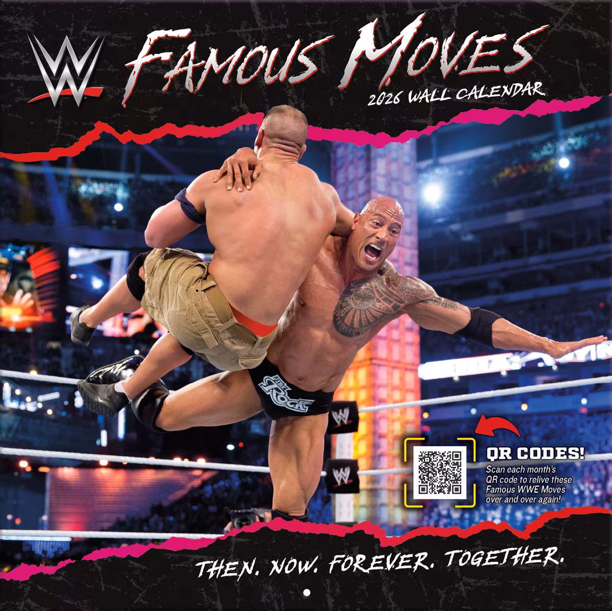 WWE Famous Moves 16-Month 2026 Wall Calendar 4 WWE Famous Moves 16-Month 2026 Wall Calendar