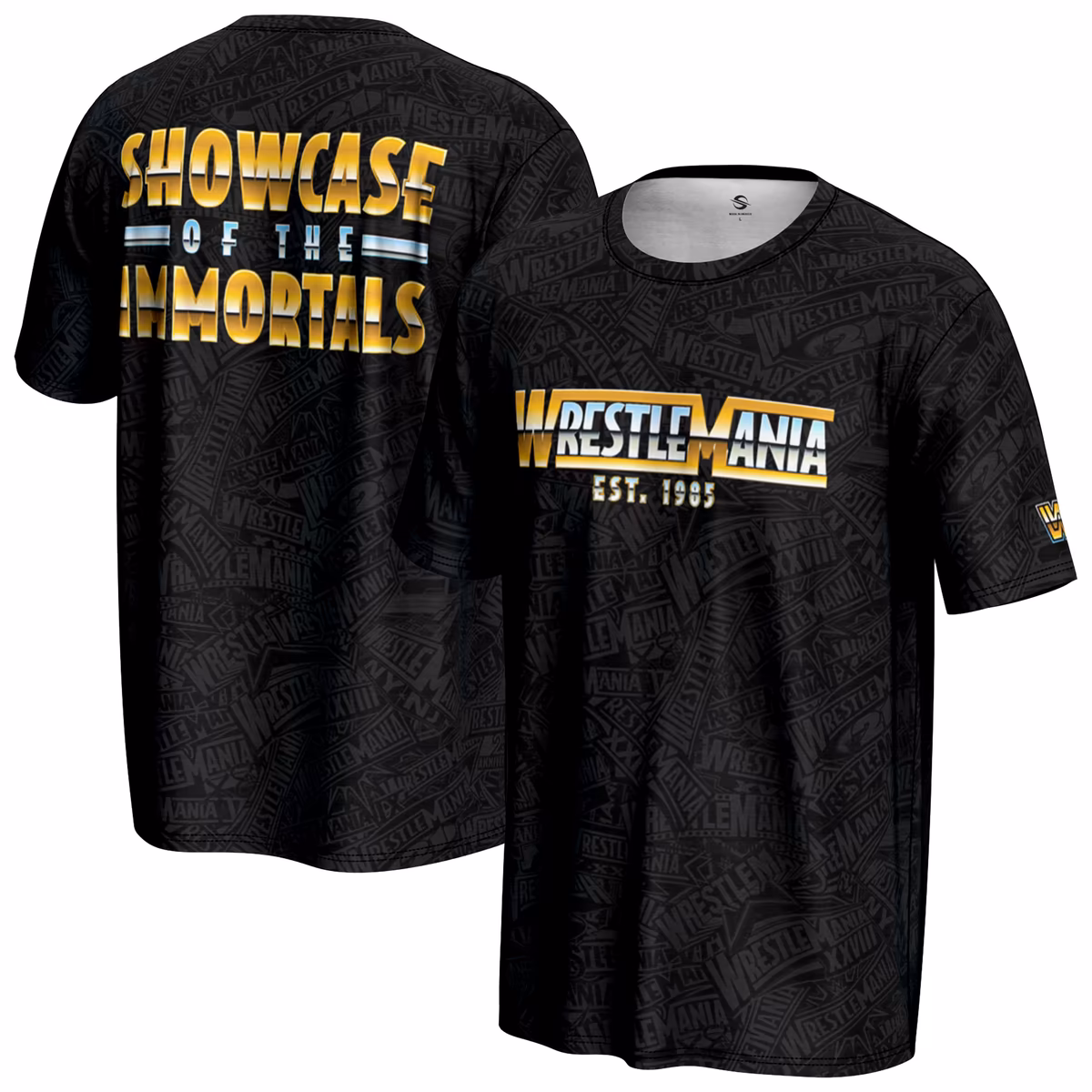 Men's ProSphere Black WrestleMania Celebration T-Shirt 11 Men's ProSphere Black WrestleMania Celebration T-Shirt