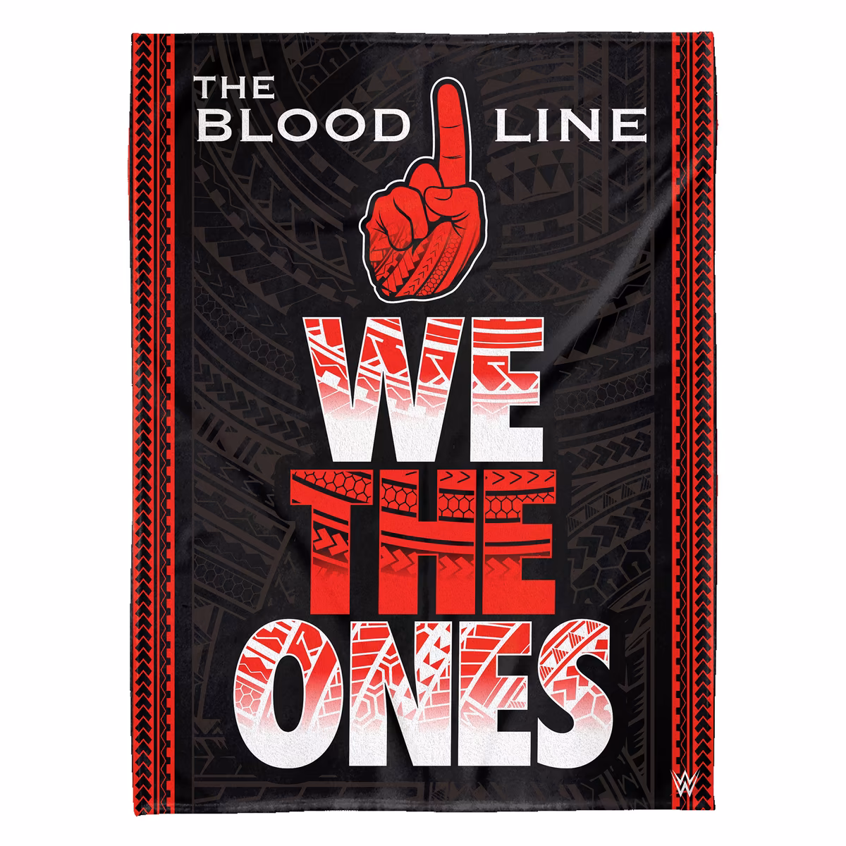Black The Bloodline 60" x 80" Raschel Plush Throw Blanket