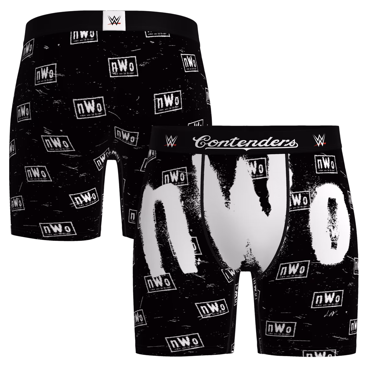 Men's Contenders Clothing  Black nWo Allover Print Boxer Briefs