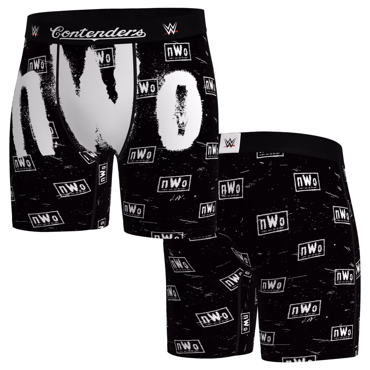 Men's Contenders Clothing Black nWo Allover Print Boxer Briefs 3 Men's Contenders Clothing Black nWo Allover Print Boxer Briefs