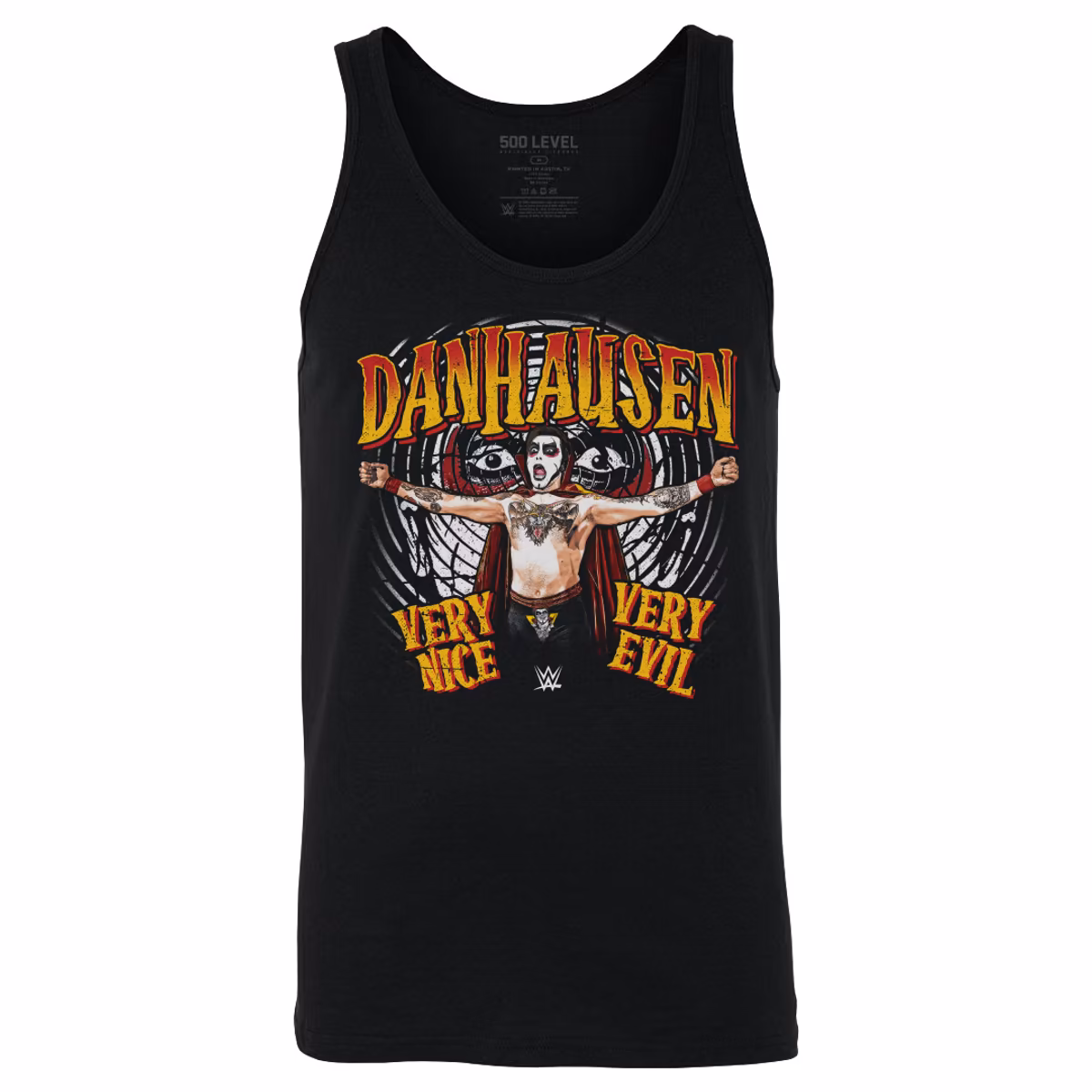Men's 500 Level Black Danhausen Very Nice Very Evil Tank Top