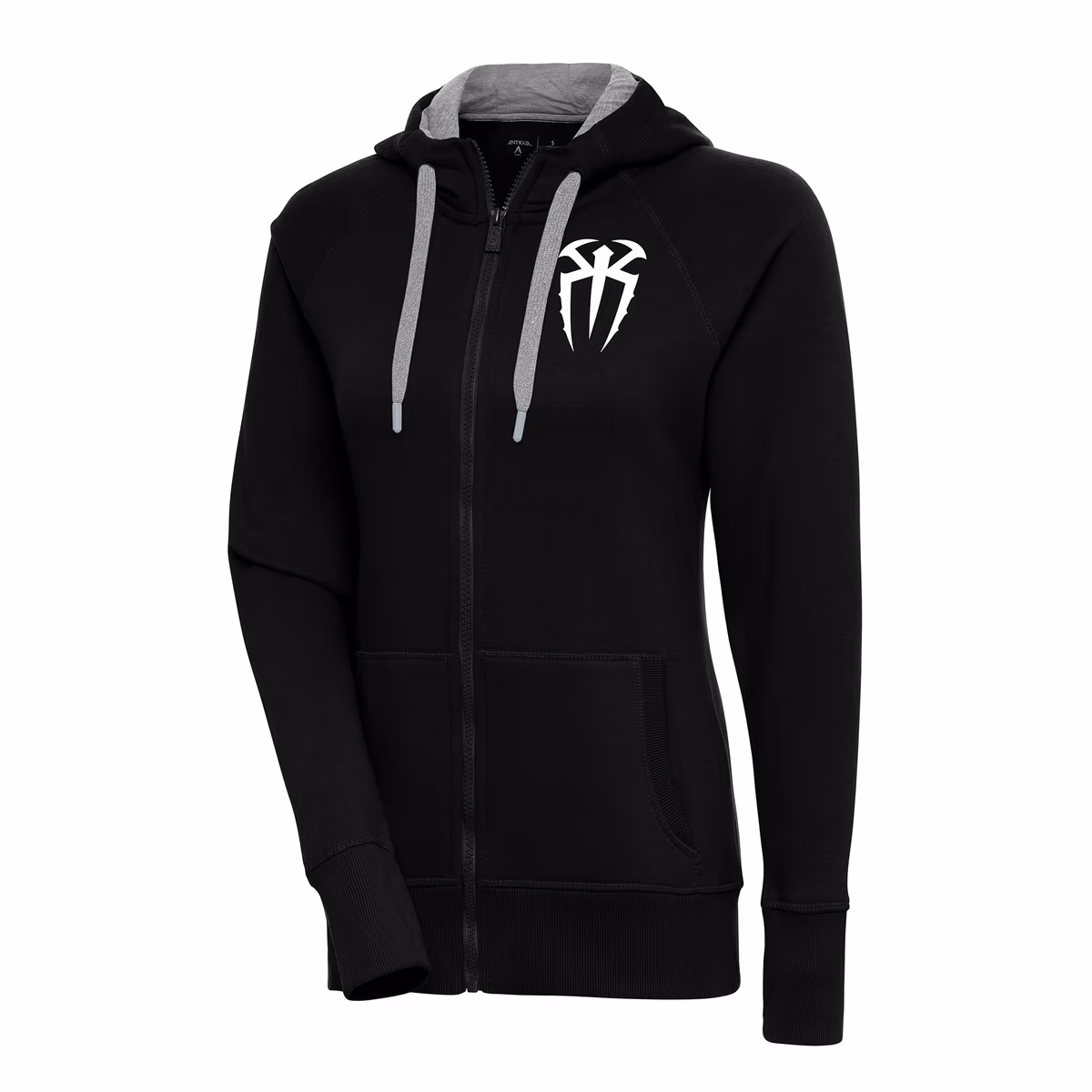 Women's Antigua Black Roman Reigns Victory Full-Zip Hoodie