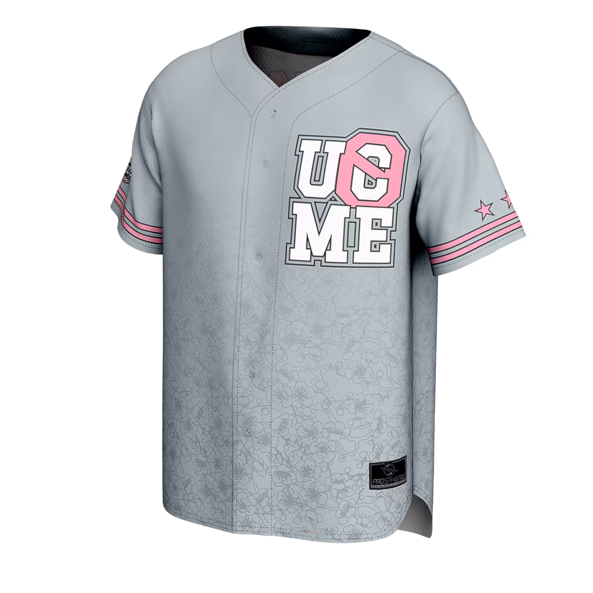 Youth ProSphere Gray John Cena Final Match Fashion Baseball Jersey 3 Youth ProSphere Gray John Cena Final Match Fashion Baseball Jersey