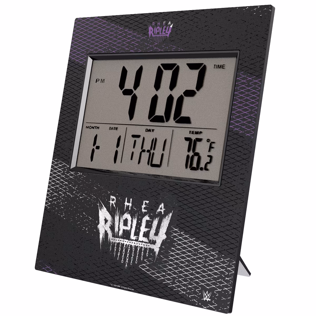 Keyscaper Gray Rhea Ripley Digital Desk/Wall Clock 3 Keyscaper Gray Rhea Ripley Digital Desk/Wall Clock