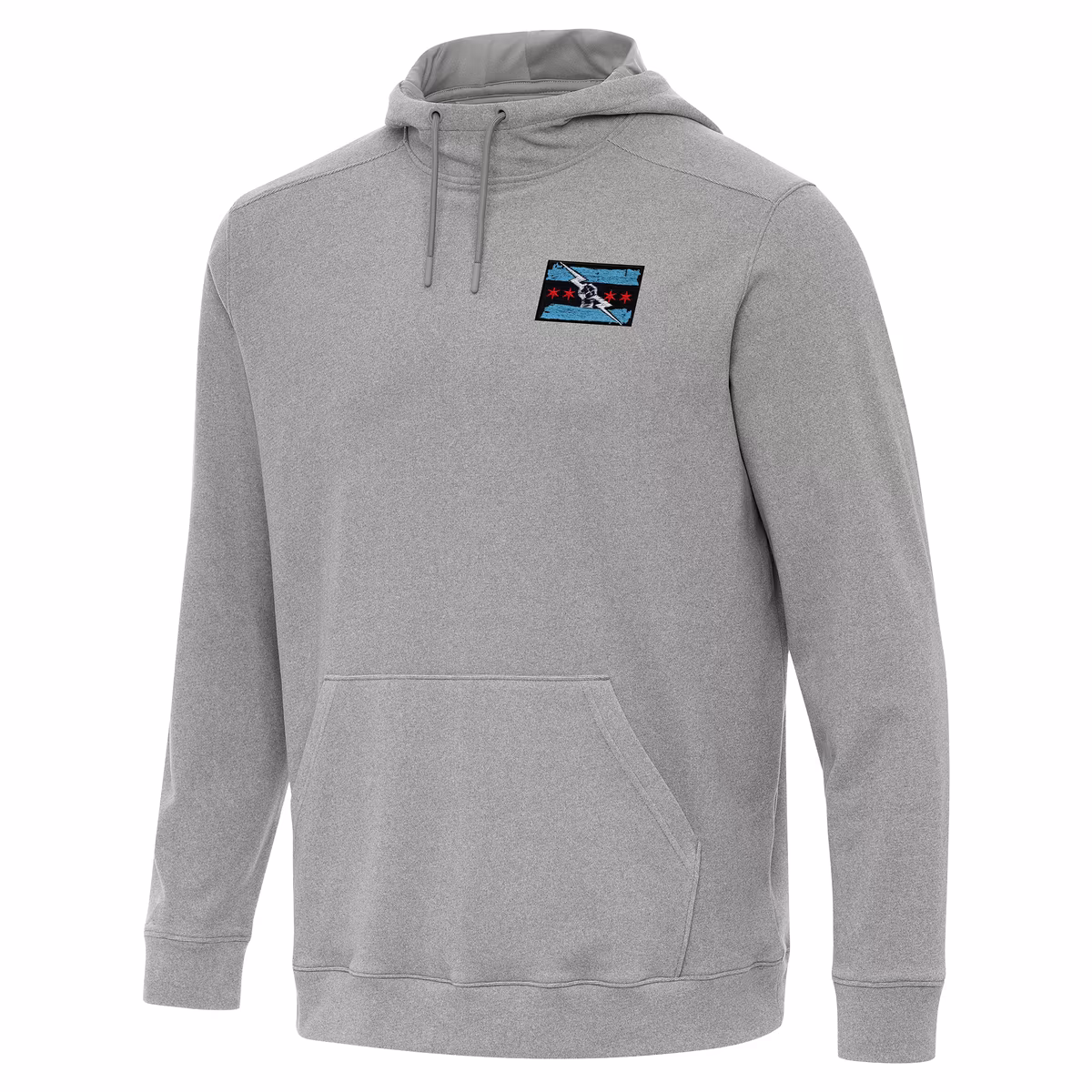 Men's Antigua Heather Gray CM Punk Cloud Hoodie 3 Men's Antigua Heather Gray CM Punk Cloud Hoodie