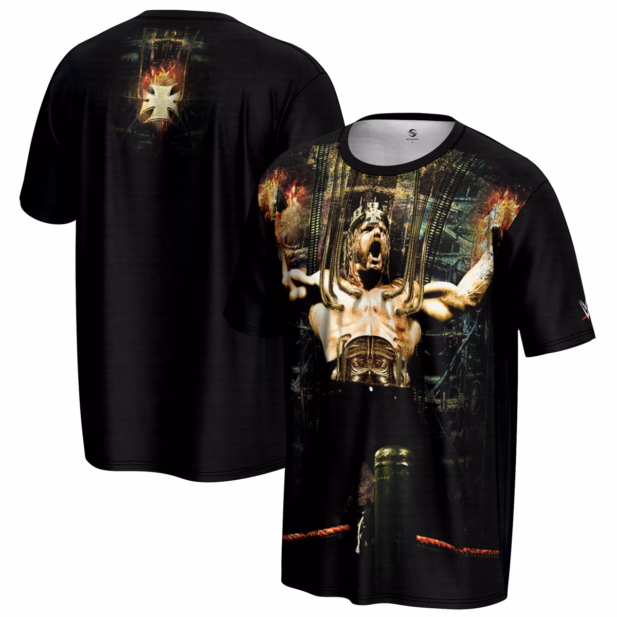Men's ProSphere Black Triple H Cyborg T-Shirt 2 Men's ProSphere Black Triple H Cyborg T-Shirt
