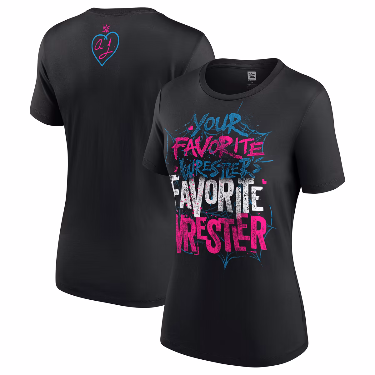Women's Black AJ Lee Your Favorite Wrestler's Favorite Wrestler T-Shirt 2 Women's Black AJ Lee Your Favorite Wrestler's Favorite Wrestler T-Shirt