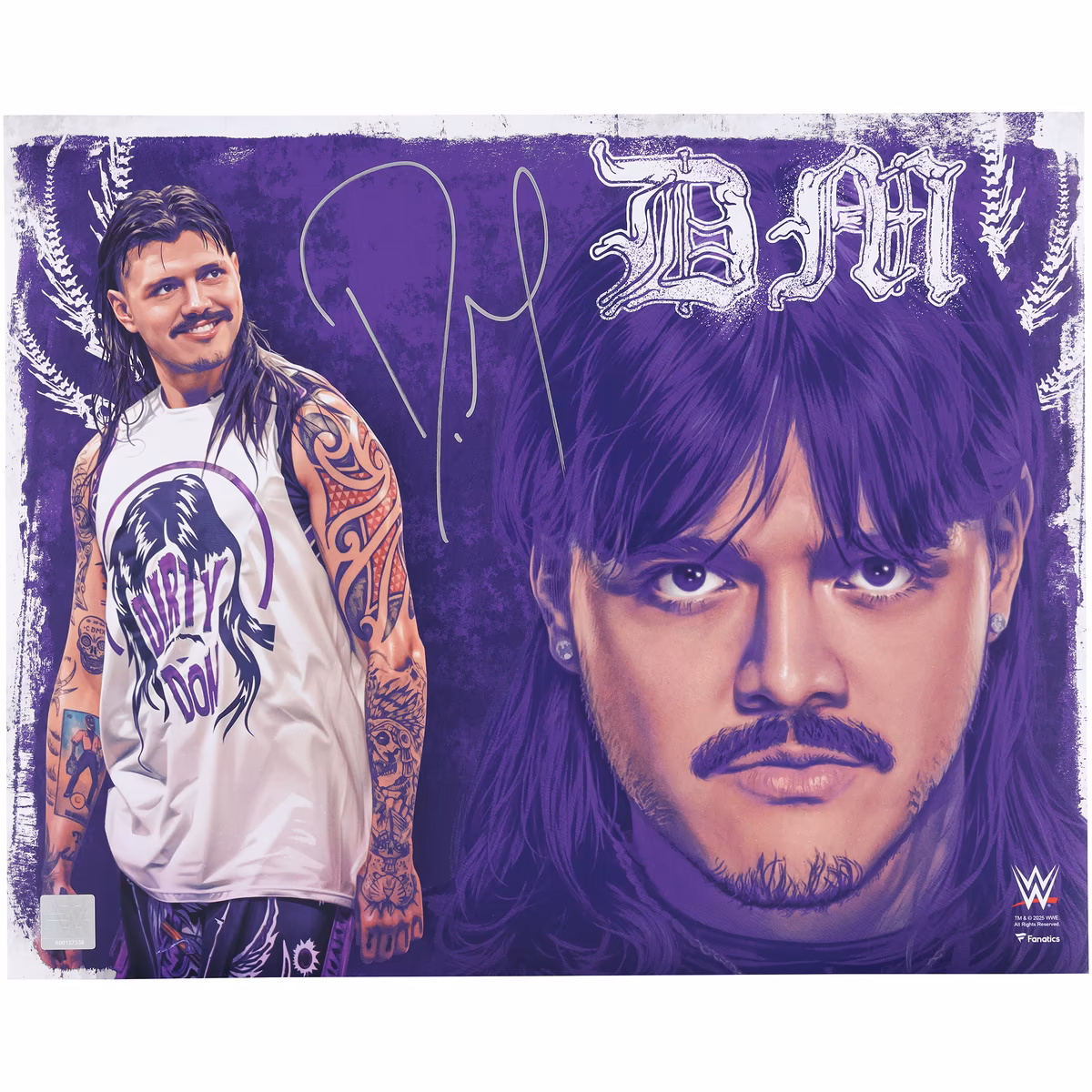 Dominik Mysterio WWE Autographed 16" x 20" Photo Print - Art by Brian Konnick - Limited Edition of 50 2 Dominik Mysterio WWE Autographed 16" x 20" Photo Print - Art by Brian Konnick - Limited Edition of 50