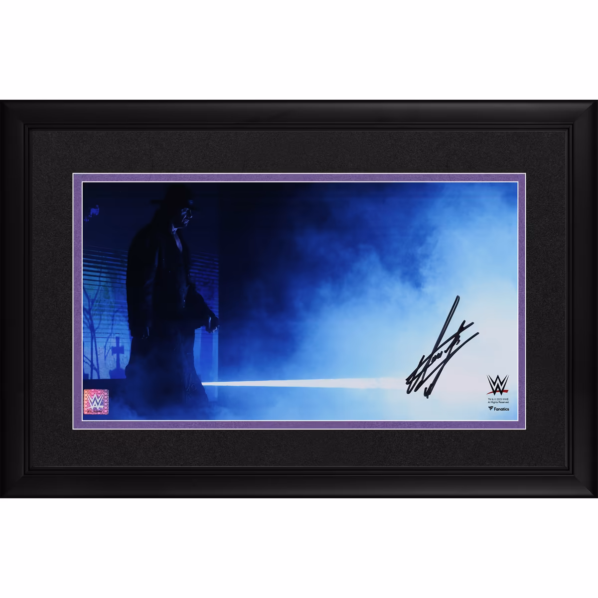 The Undertaker WWE Autographed Framed 10" x 18" Entrance Photograph 3 The Undertaker WWE Autographed Framed 10" x 18" Entrance Photograph