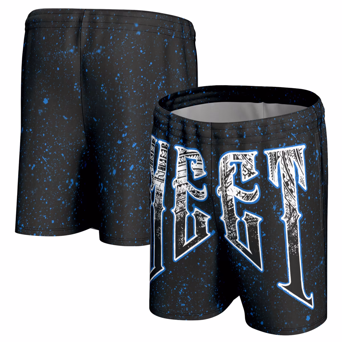 Men's ProSphere Black Jey Uso Tribal Shorts 2 Men's ProSphere Black Jey Uso Tribal Shorts