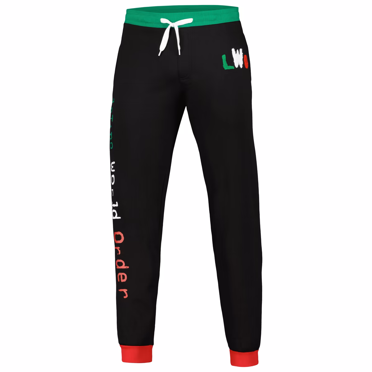 Men's Black LWO Chenille Sweatpants 3 Men's Black LWO Chenille Sweatpants