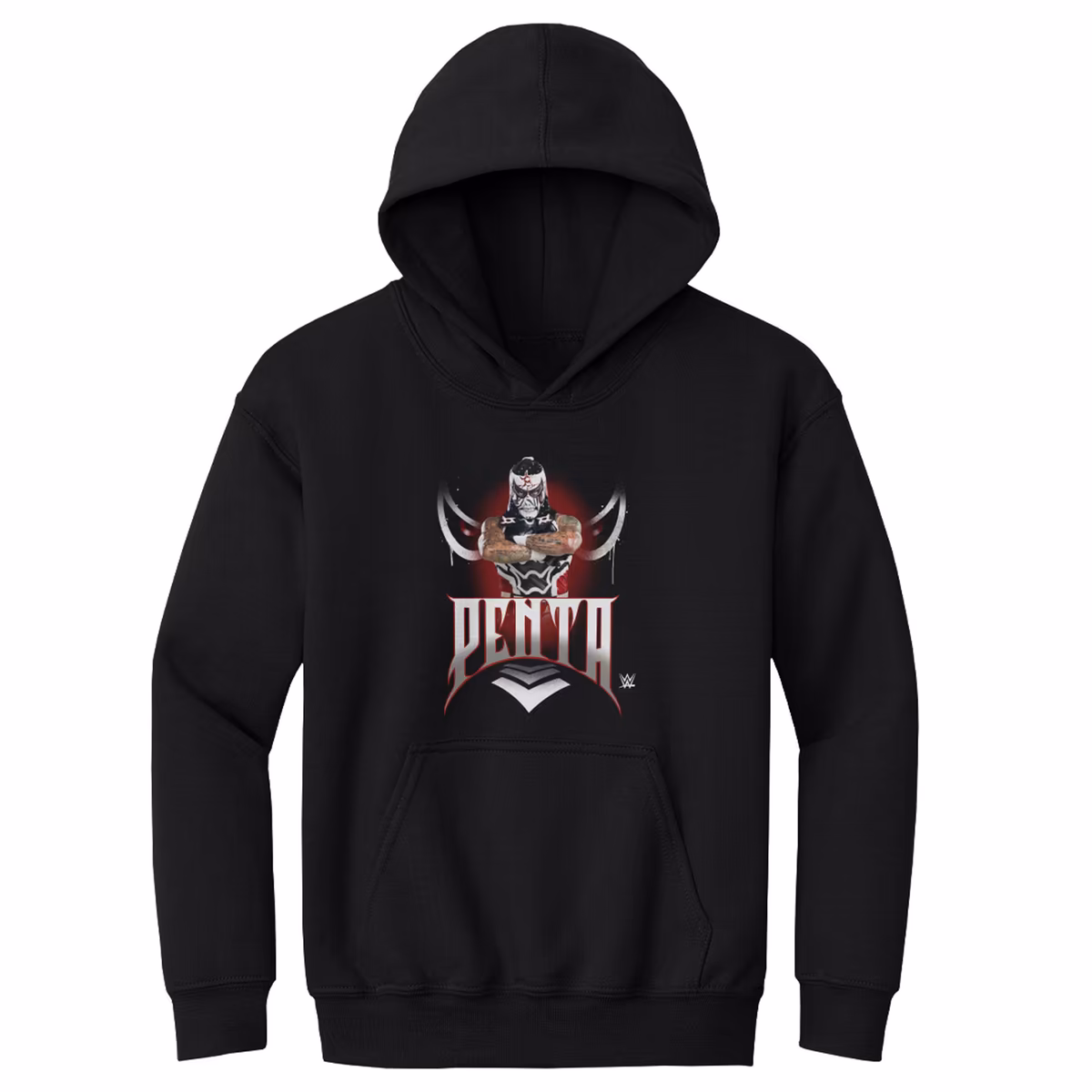 Youth 500 Level Black Penta Spray Paint Hoodie