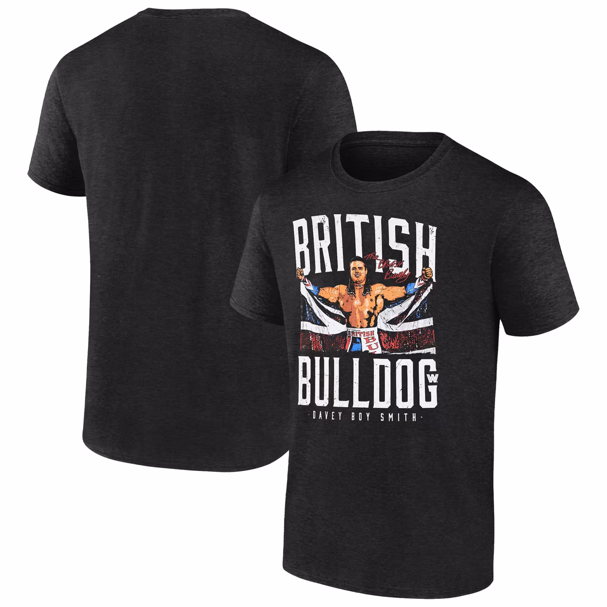 Men's 500 Level  Black British Bulldog Flag Tri-Blend T-Shirt