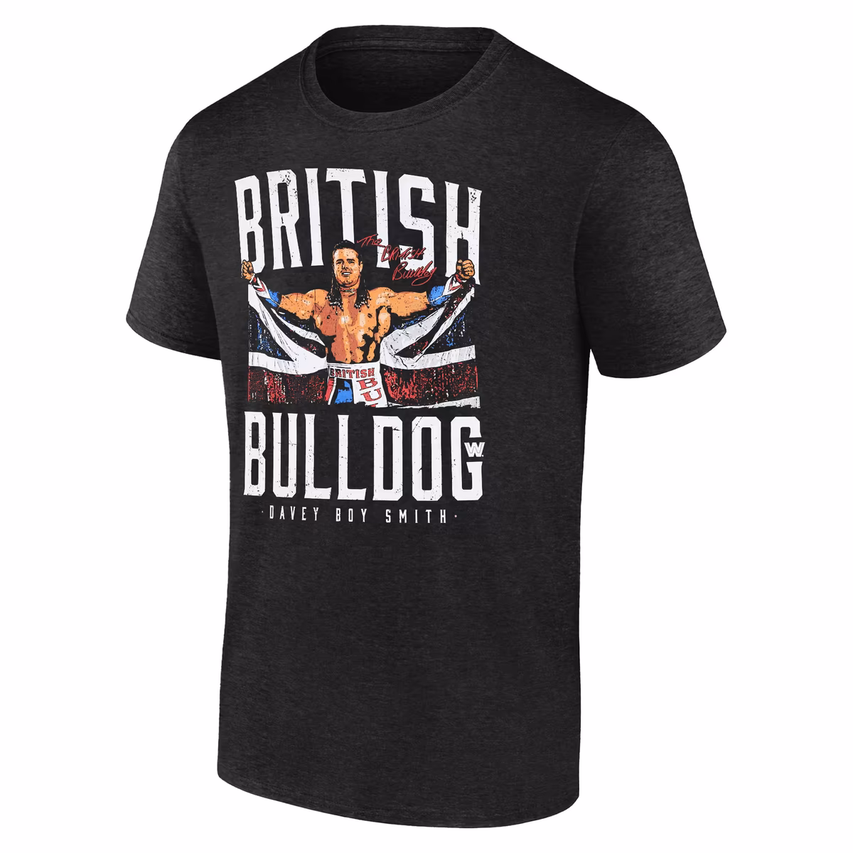Men's 500 Level Black British Bulldog Flag Tri-Blend T-Shirt 3 Men's 500 Level Black British Bulldog Flag Tri-Blend T-Shirt