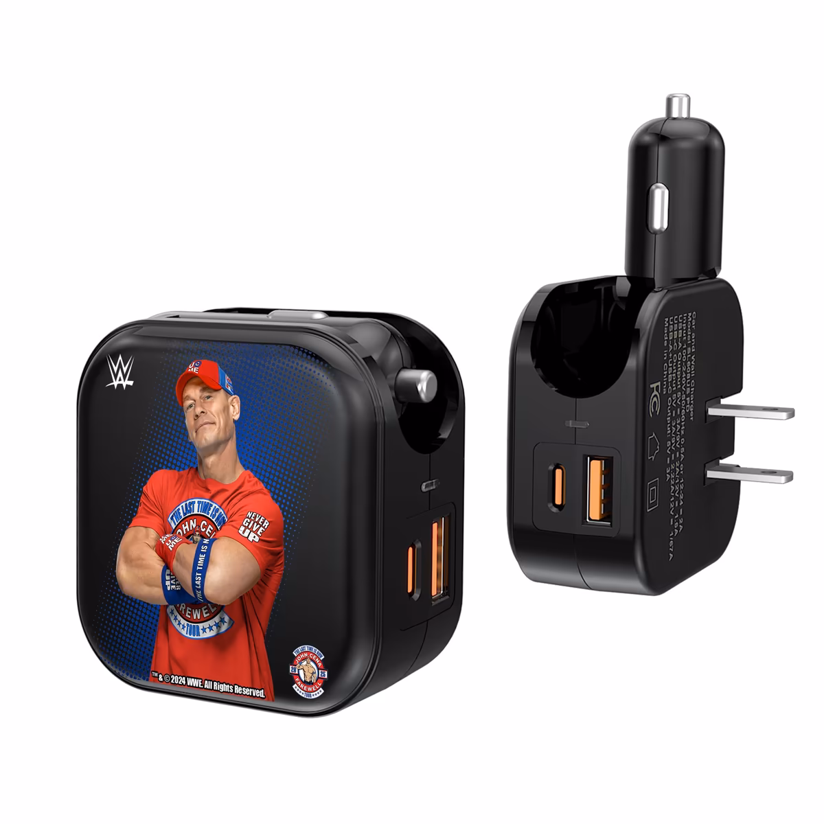 Keyscaper John Cena Farewell Tour 2025 2-in-1 USB A/C Charger