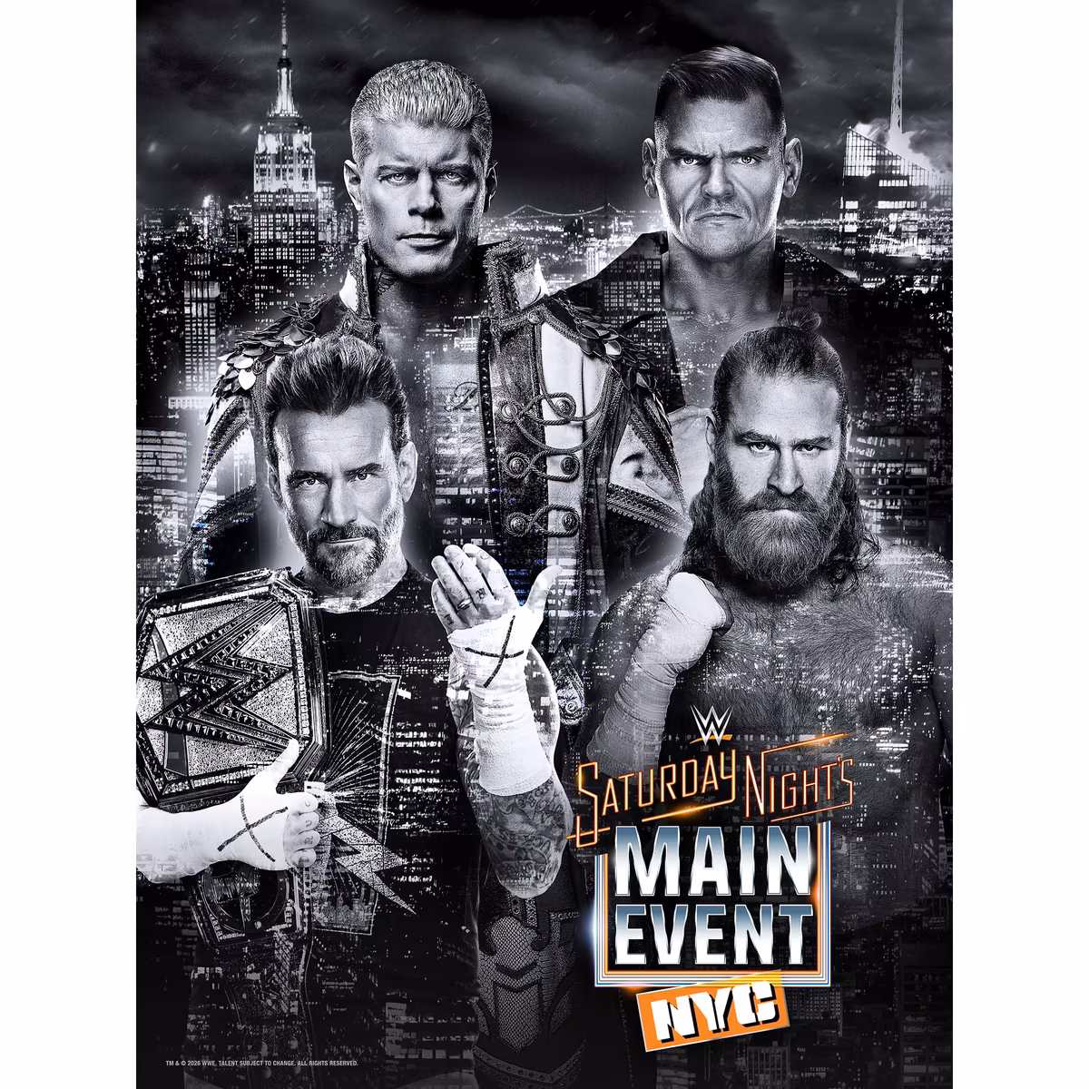 WWE Saturday Night's Main Event Unsigned 18" x 24" July 18, 2026 Event Poster Art Photograph 1 WWE Saturday Night's Main Event Unsigned 18" x 24" July 18, 2026 Event Poster Art Photograph
