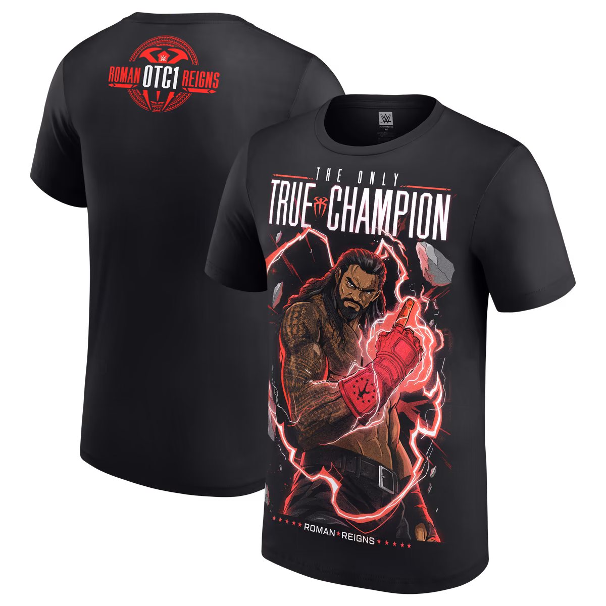 Youth Black Roman Reigns The Only True Champion Cartoon T-Shirt 3 Youth Black Roman Reigns The Only True Champion Cartoon T-Shirt