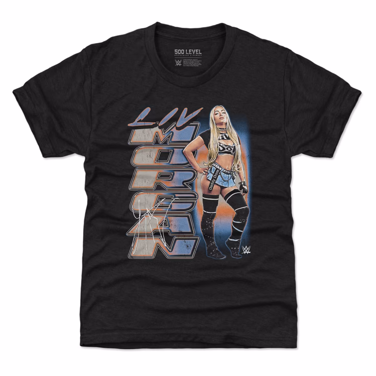 Youth 500 Level Heather Black Liv Morgan Vintage T-Shirt