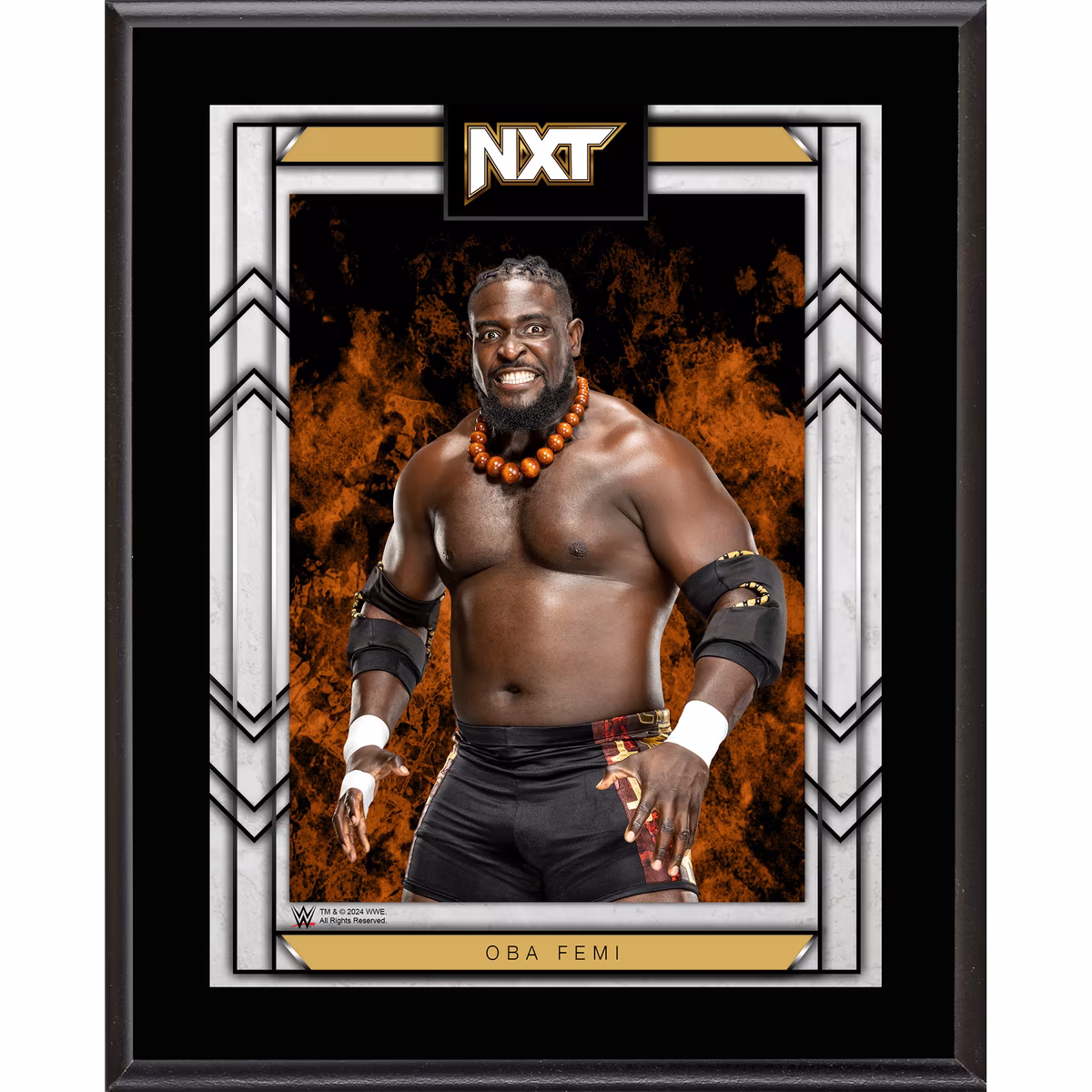 Oba Femi WWE NXT 10.5" x 13" Sublimated Plaque 7 Oba Femi WWE NXT 10.5" x 13" Sublimated Plaque