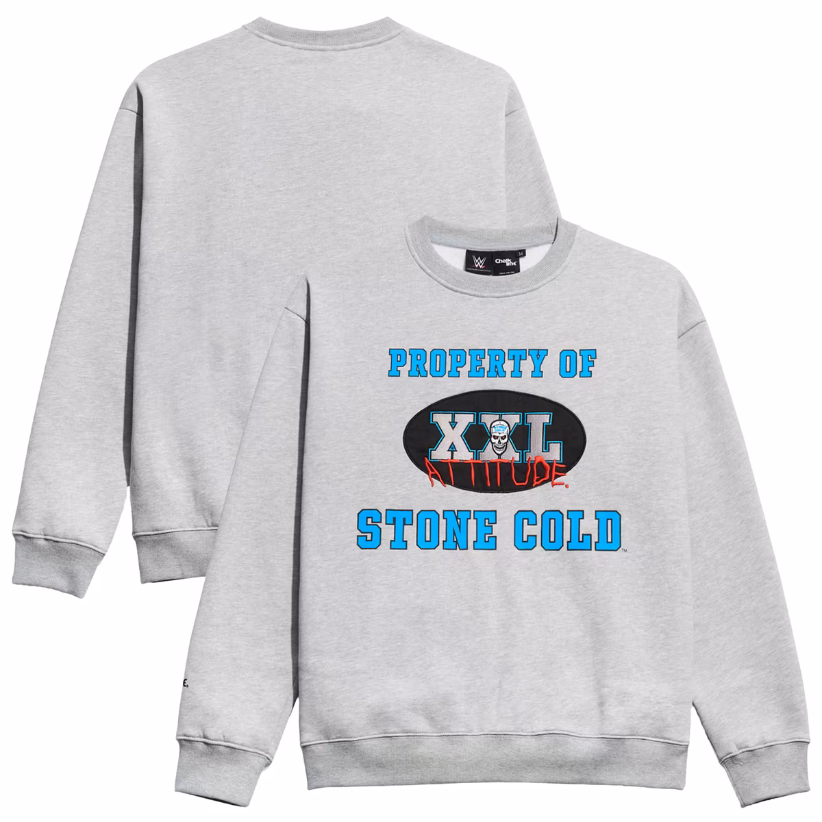 Men's Chalk Line Gray "Stone Cold" Steve Austin XXL Attitude Pullover Sweatshirt 2 Men's Chalk Line Gray "Stone Cold" Steve Austin XXL Attitude Pullover Sweatshirt