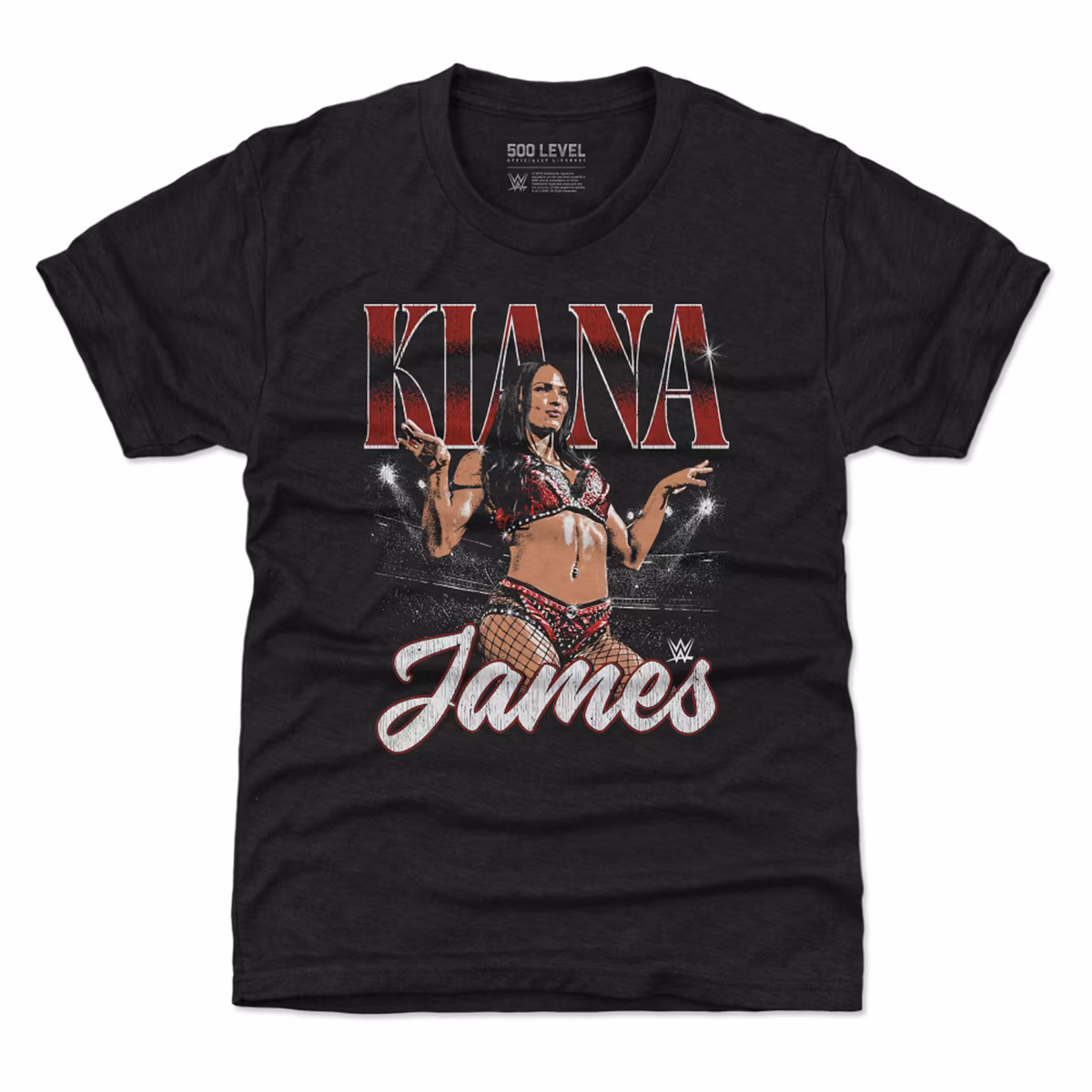 Youth 500 Level Black Kiana James Pose T-Shirt 1 Youth 500 Level Black Kiana James Pose T-Shirt