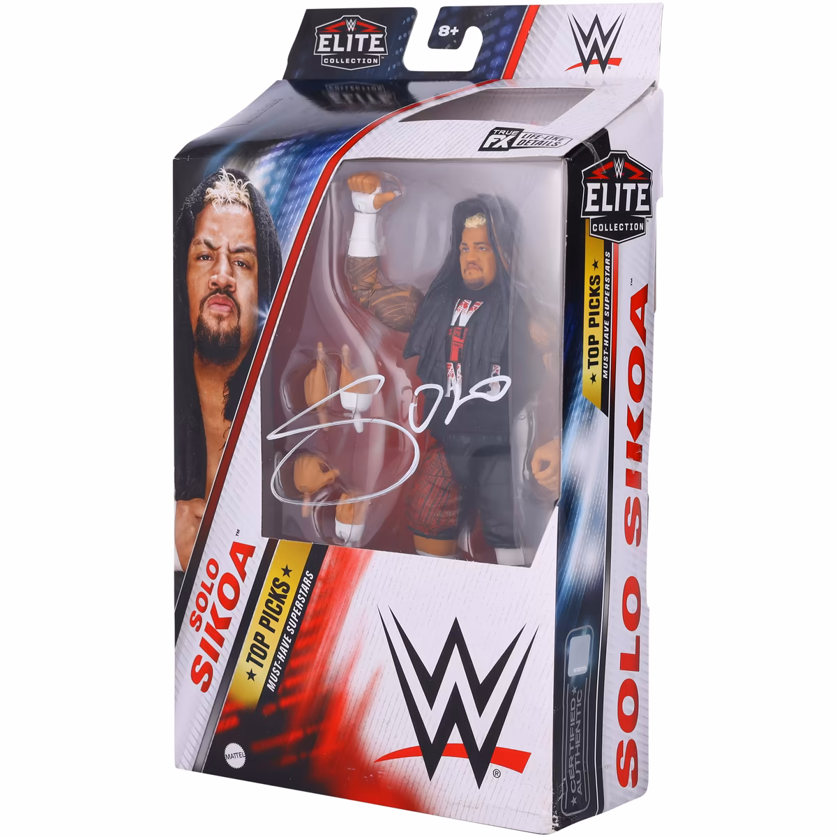 Solo Sikoa WWE Autographed Mattel Elite Top Picks 2024 Wave 4 Action Figure