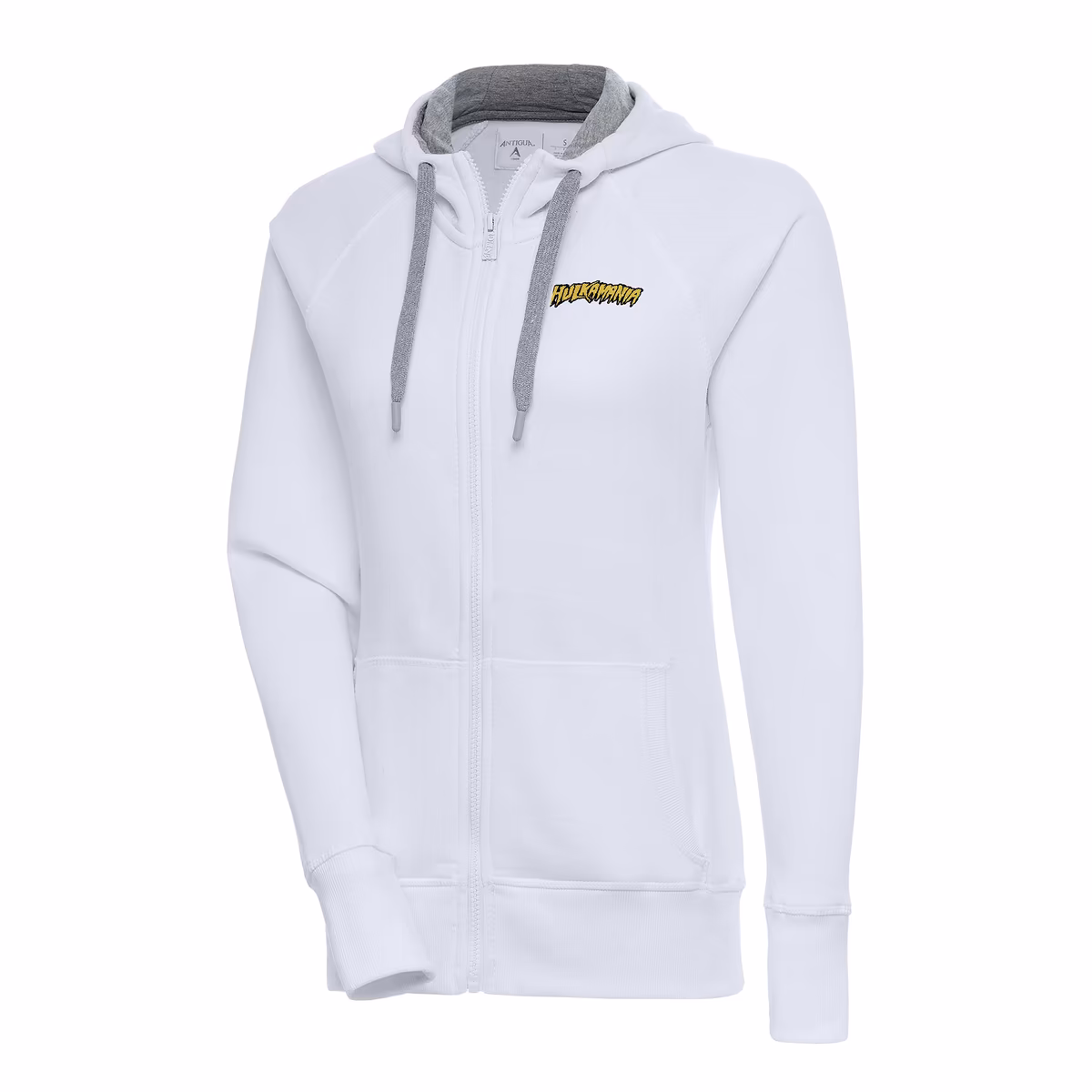 Women's Antigua White Hulk Hogan Victory Full-Zip Hoodie