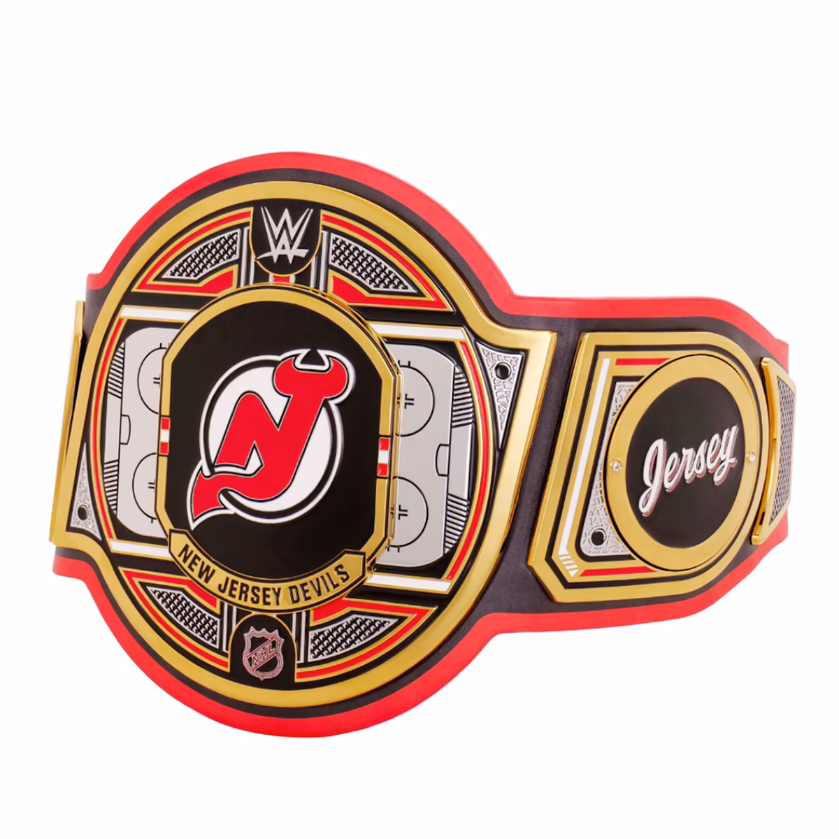 New Jersey Devils WWE Legacy Title Belt 3 New Jersey Devils WWE Legacy Title Belt